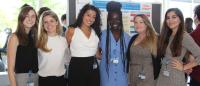Research collaborators during poster session
